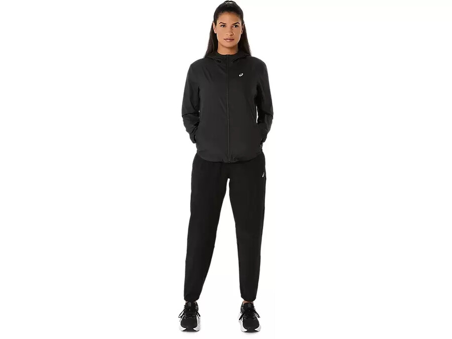 asics silberne gewebte hose