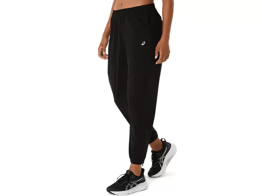 asics silberne gewebte hose