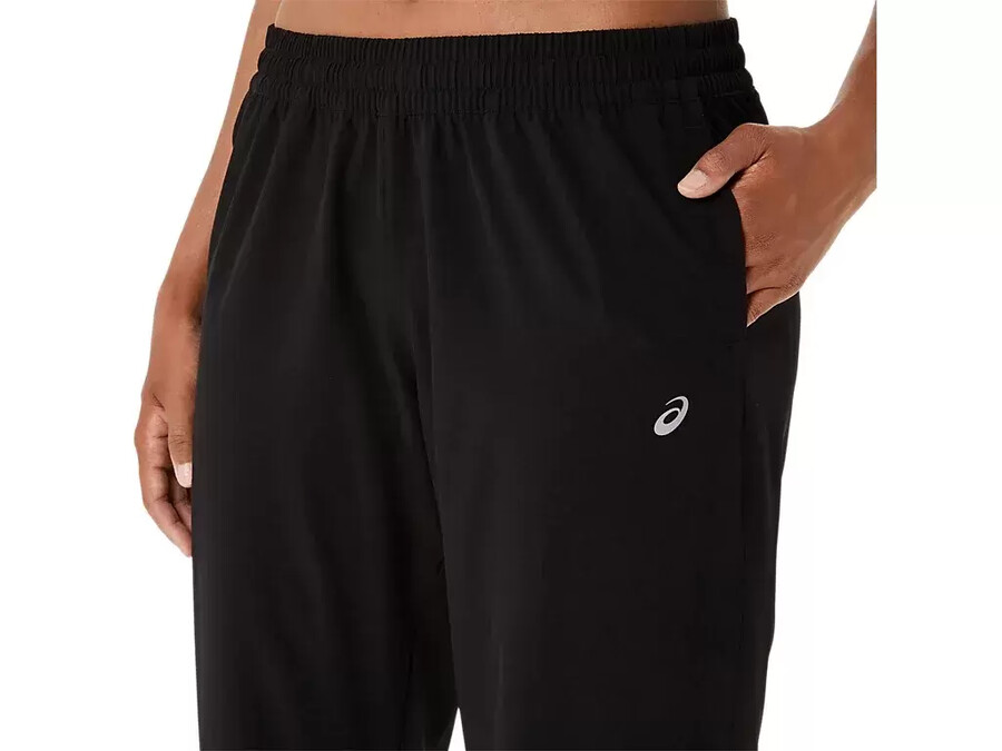 asics silberne gewebte hose