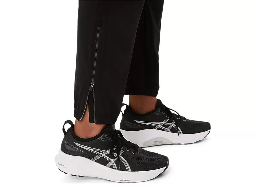 asics silberne gewebte hose