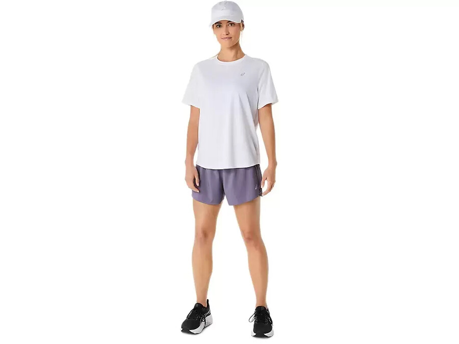 asics silberne 4in kurze