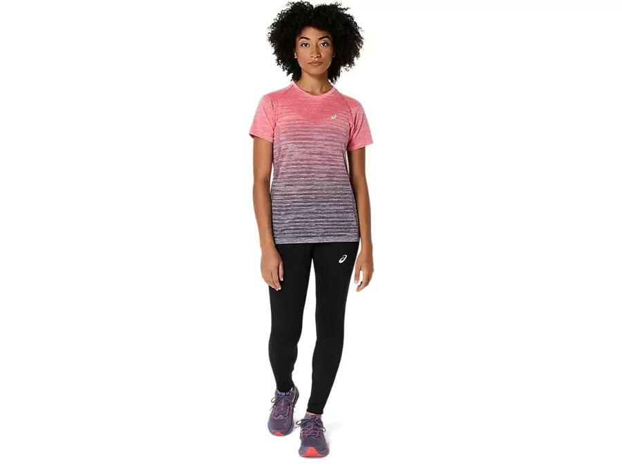 nahtloses kurzarm-top fÜr damen