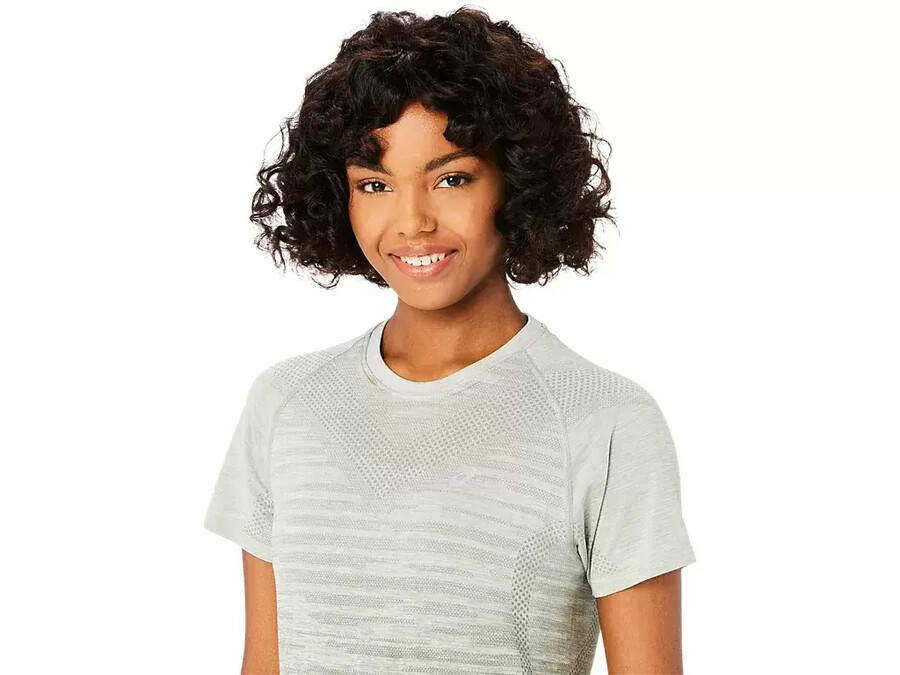 nahtloses kurzarm-top fÜr damen