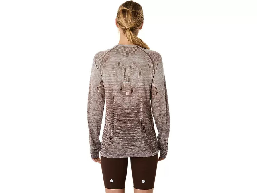 nahtloses langarm-top fÜr damen