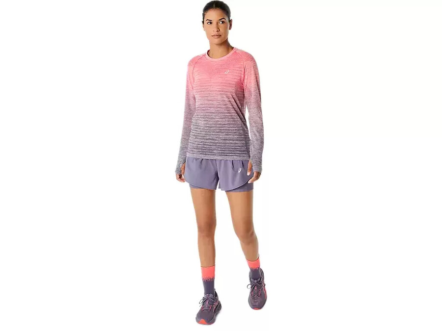 nahtloses langarm-top fÜr damen