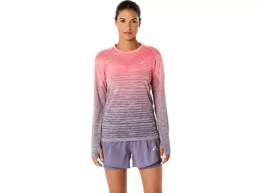 nahtloses langarm-top fÜr damen
