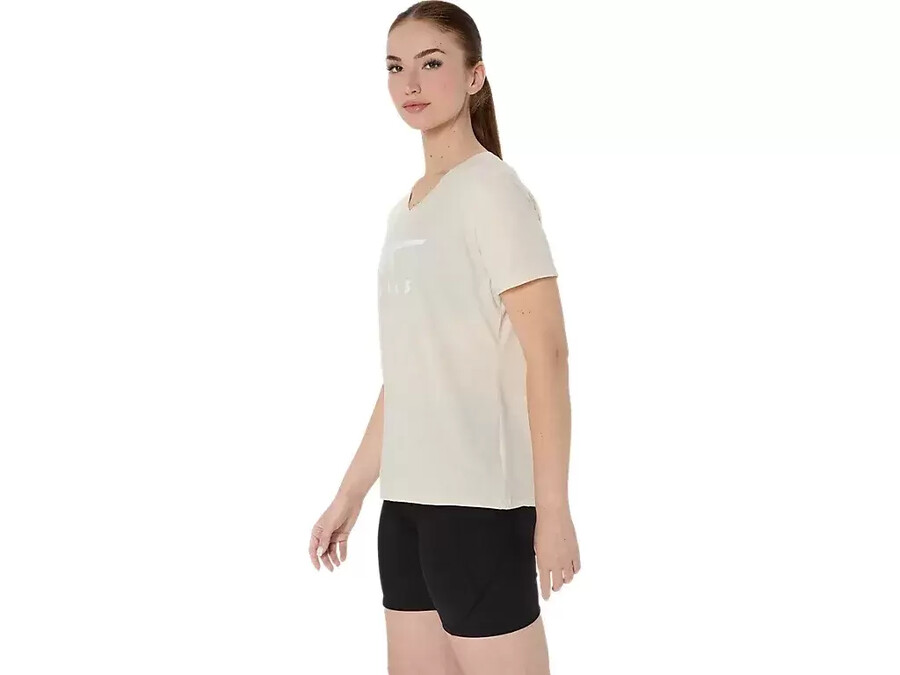 asics stripes v-neck fÜr damen