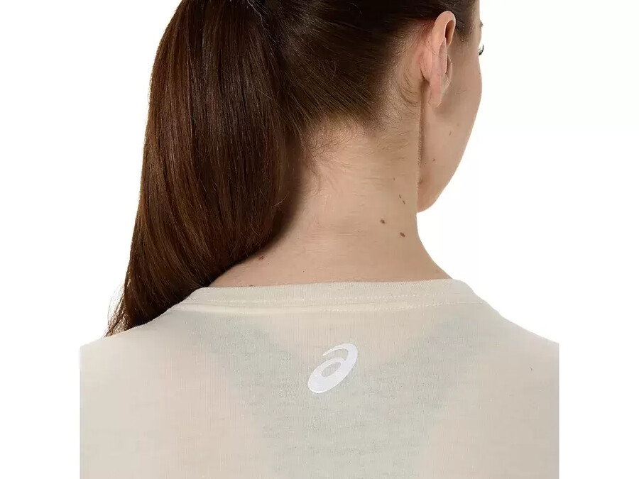 asics stripes v-neck fÜr damen