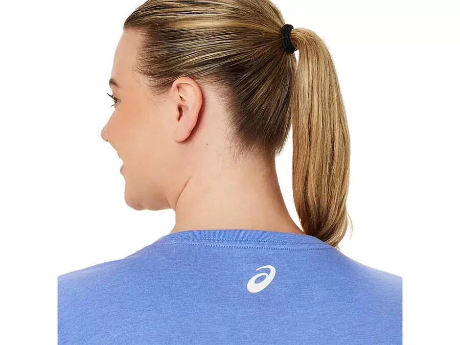 asics stripes v-neck fÜr damen