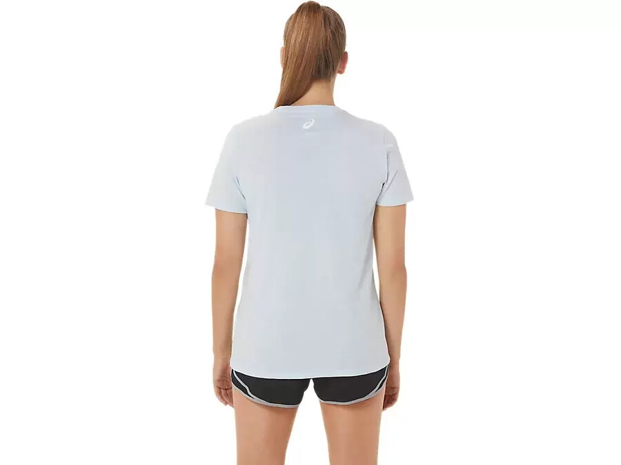 asics hibiscus slogan crew fÜr damen