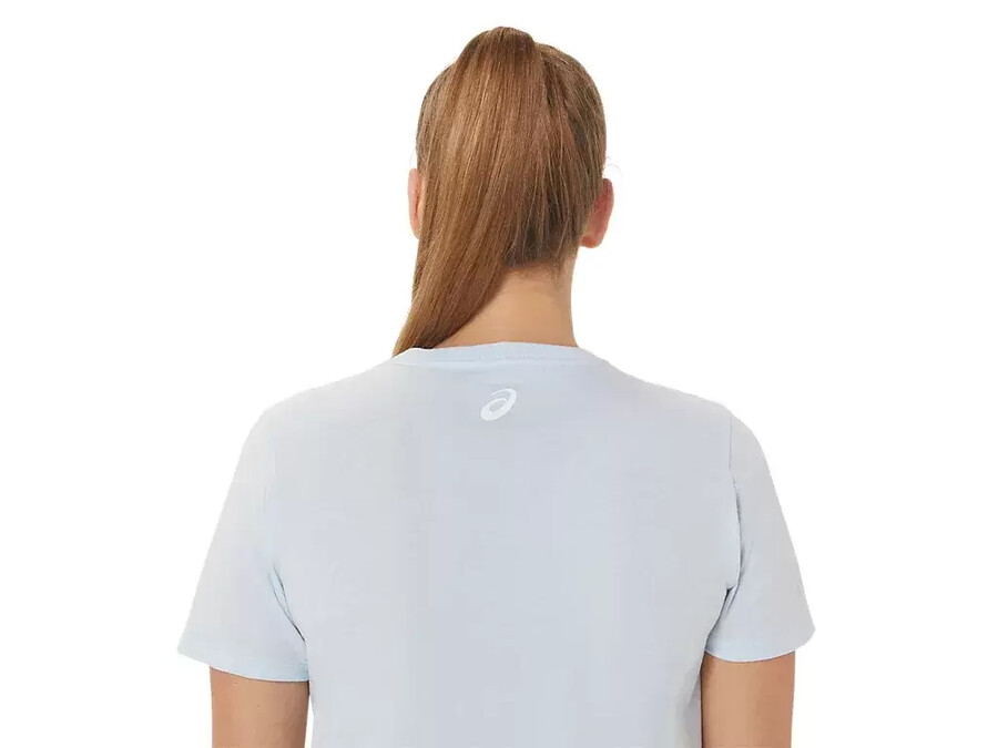 asics hibiscus slogan crew fÜr damen