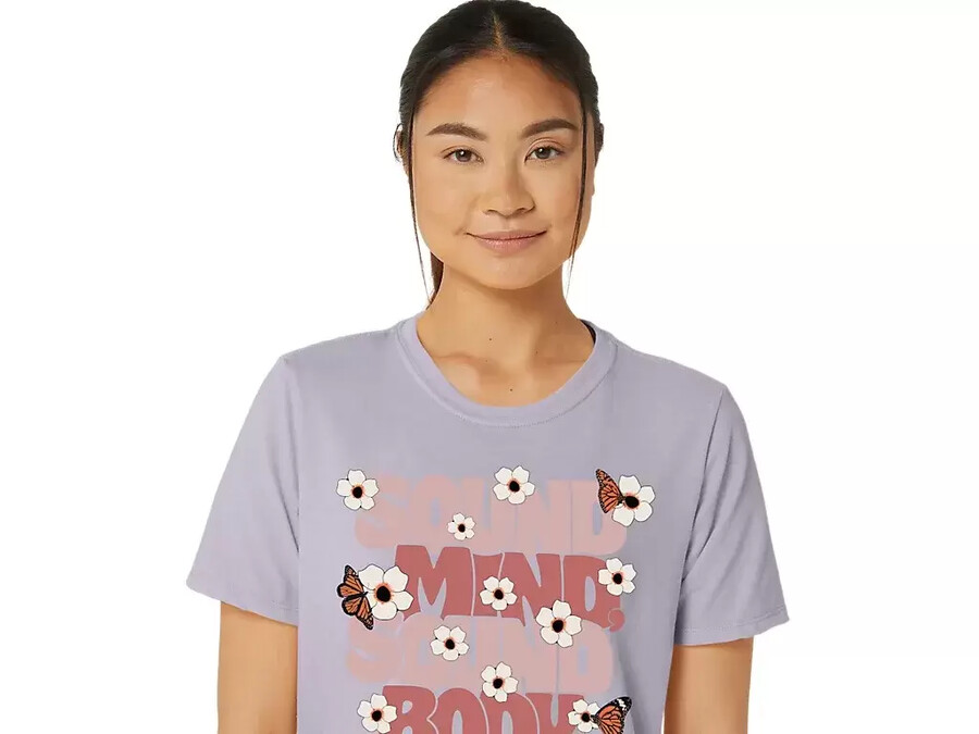 asics monarch slogan crew fÜr damen