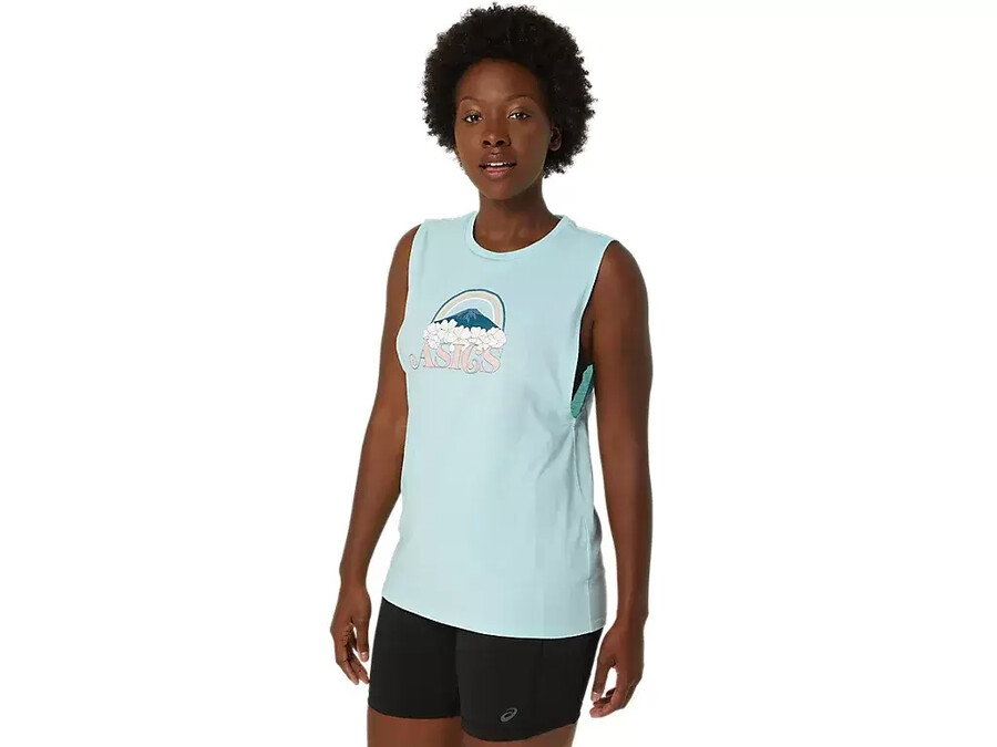 asics your adventure muscle tee fÜr damen