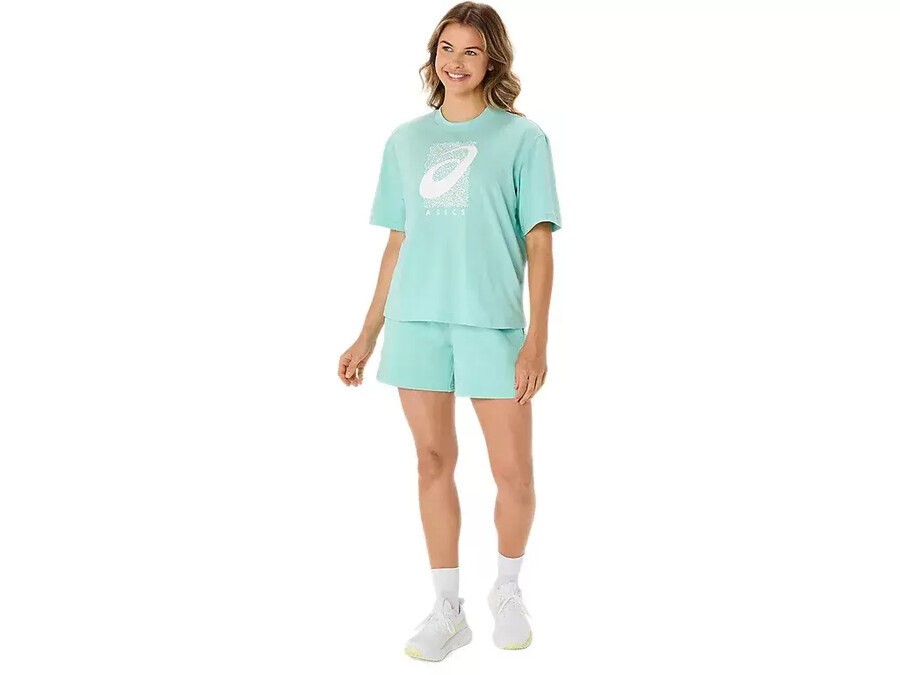 training core asics spiral graphic relaxed tee