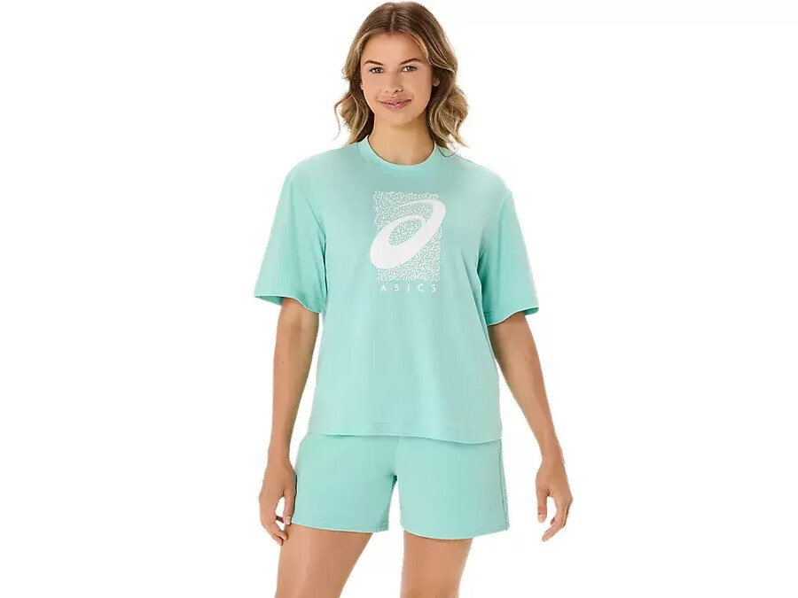 training core asics spiral graphic relaxed tee