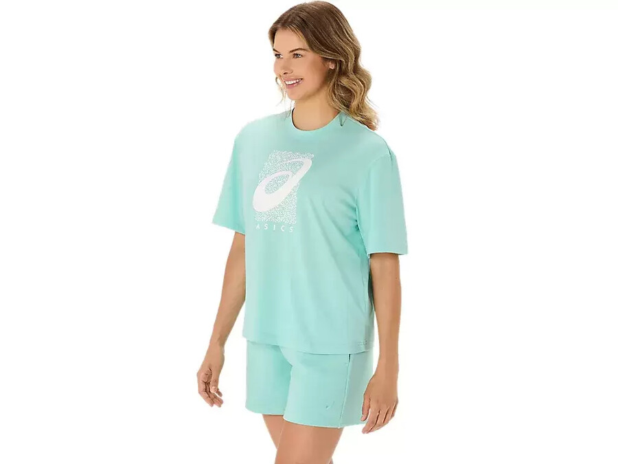 training core asics spiral graphic relaxed tee
