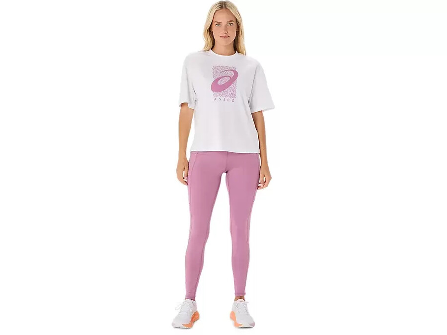 training core asics spiral graphic relaxed tee