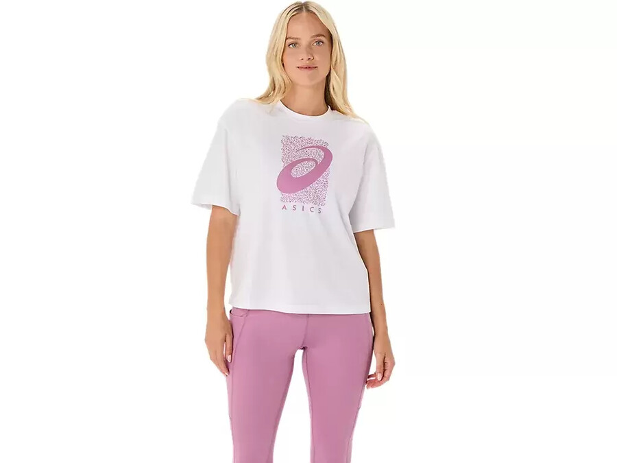 training core asics spiral graphic relaxed tee