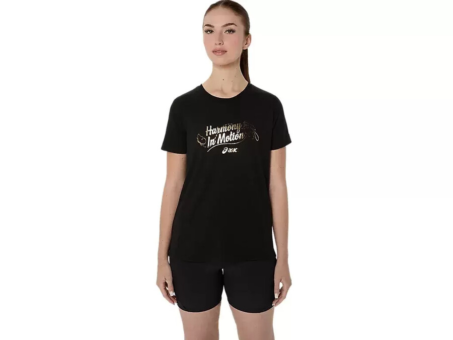 asics foil kurzarm-t-shirt fÜr damen