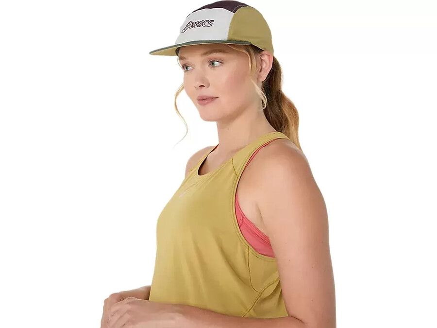 asics 5 panel cap