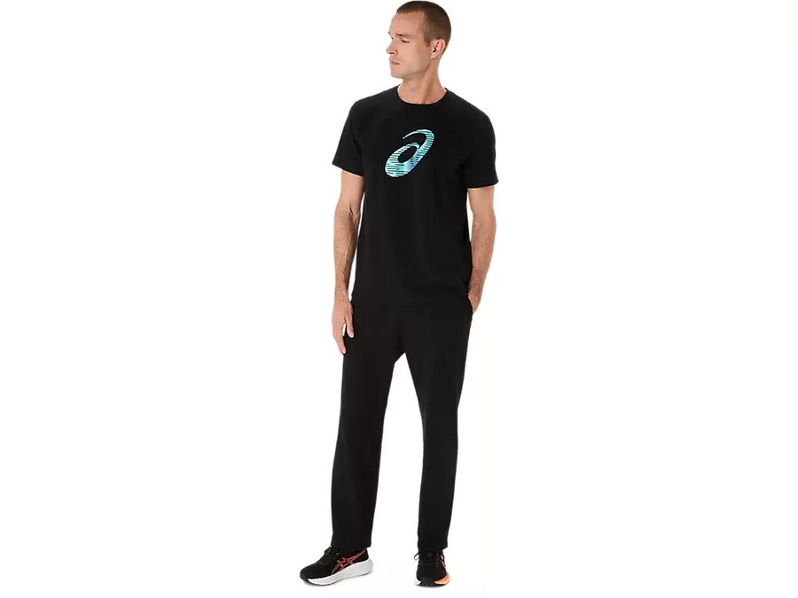 schwere strickhose mit geradem geschnittenem muster