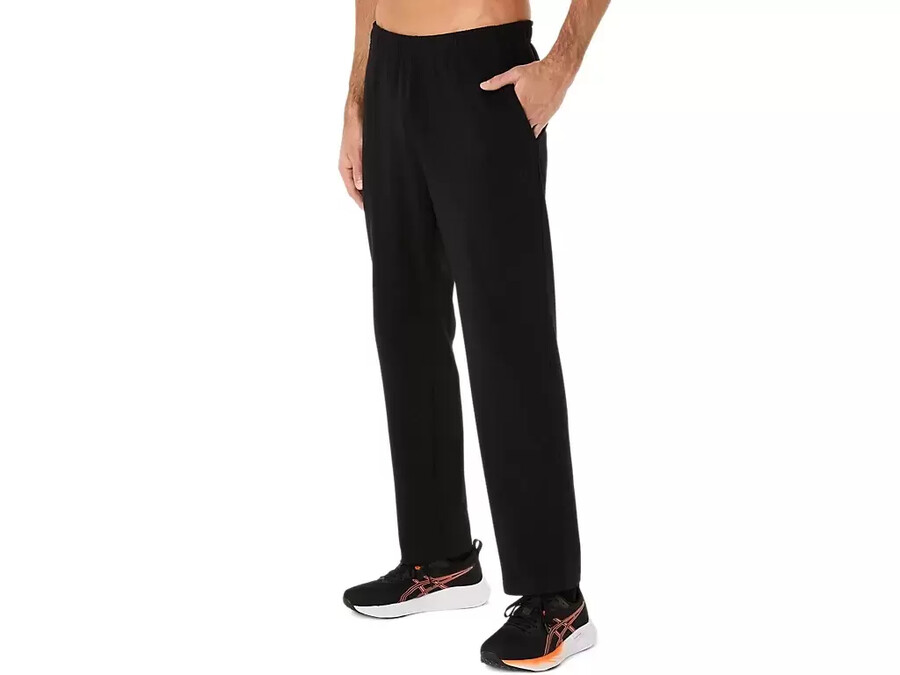 schwere strickhose mit geradem geschnittenem muster