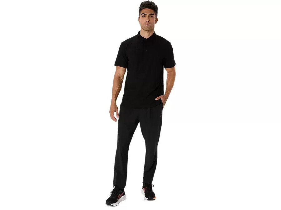 asics gewebte hose mit spirale-stickerei