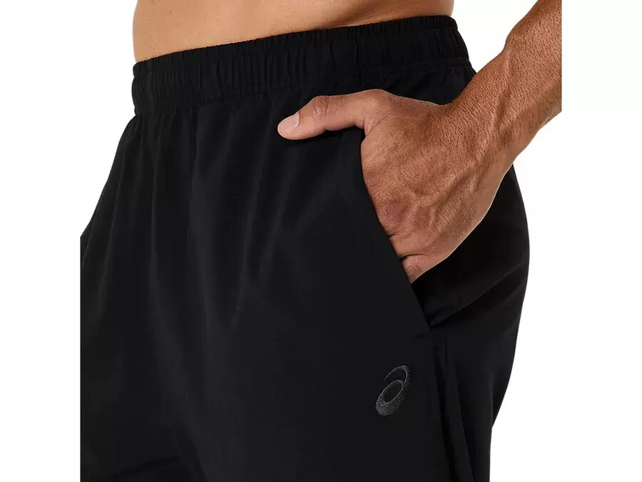 asics gewebte hose mit spirale-stickerei