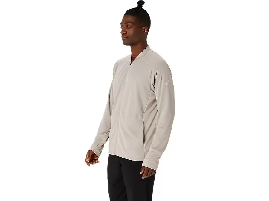 actibreeze jacquard grid durchgehender reissverschlussjacke