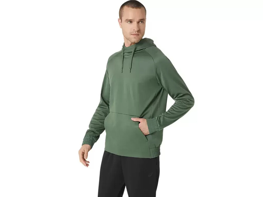 kapuzenpullover aus gebürstetem fleece
