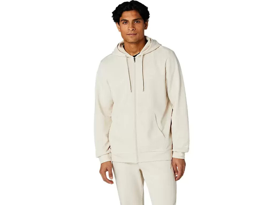 sweat-kapuzenpullover mit durchgehendem reissverschluss