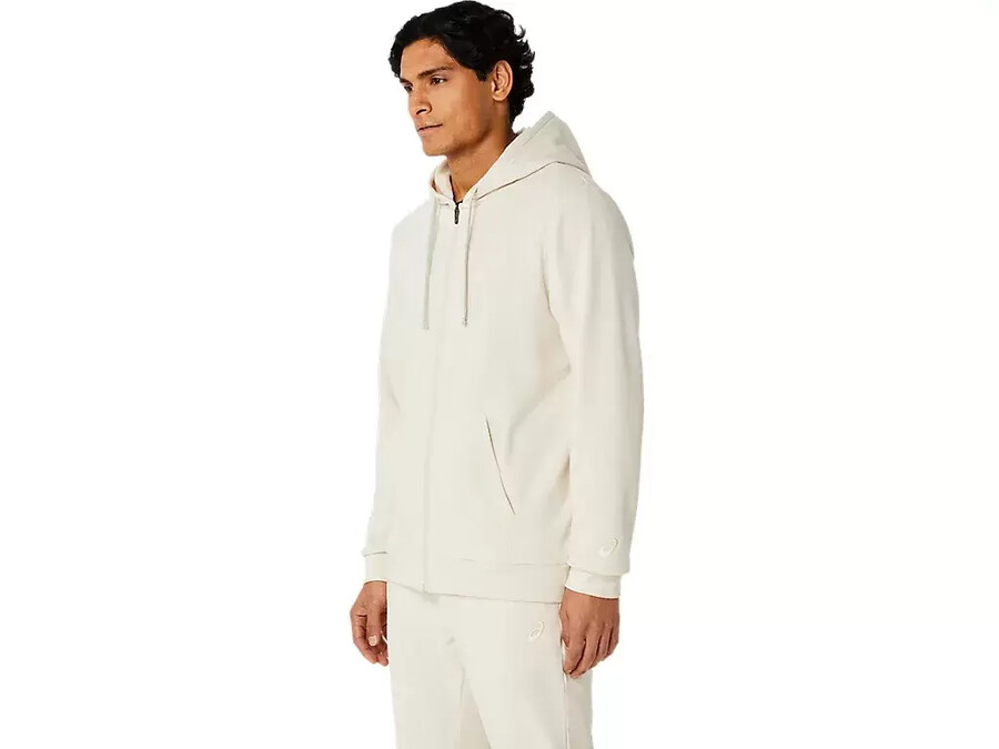 sweat-kapuzenpullover mit durchgehendem reissverschluss