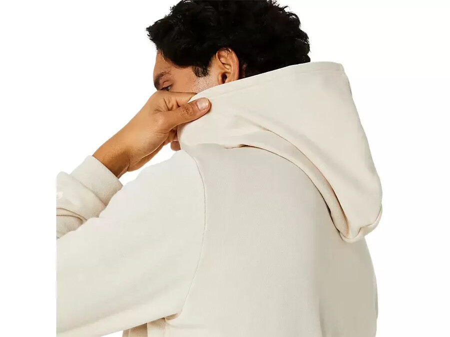 sweat-kapuzenpullover mit durchgehendem reissverschluss