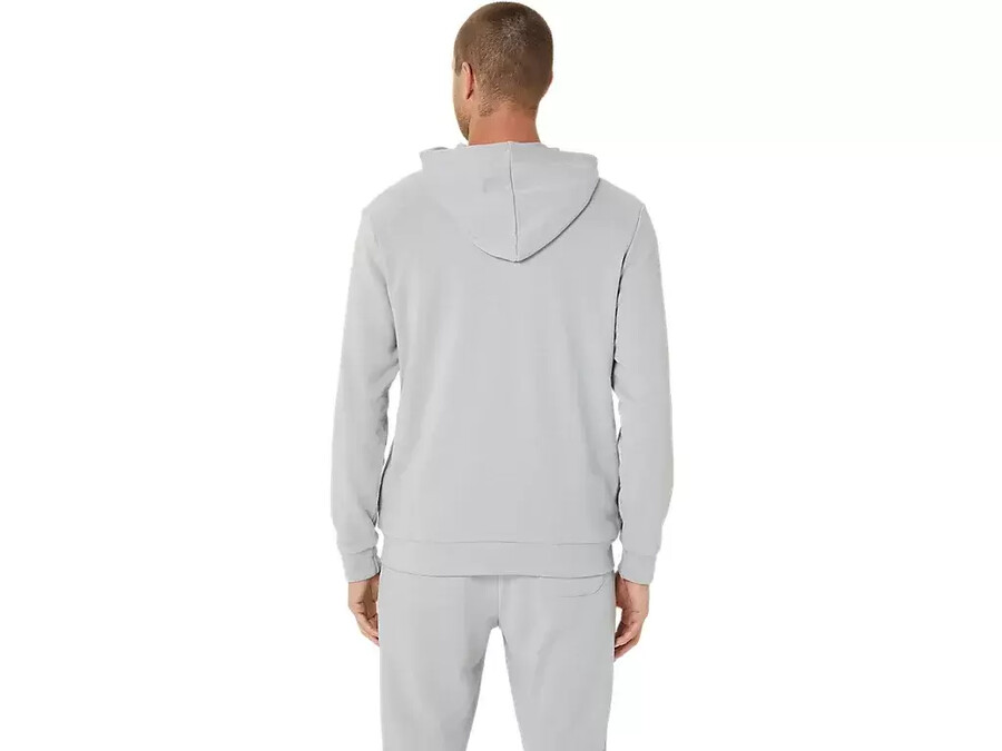 sweat-kapuzenpullover mit durchgehendem reissverschluss
