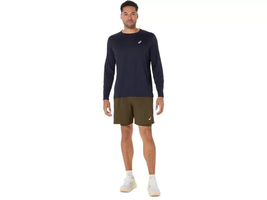 asics silberne 2n1 7in kurze