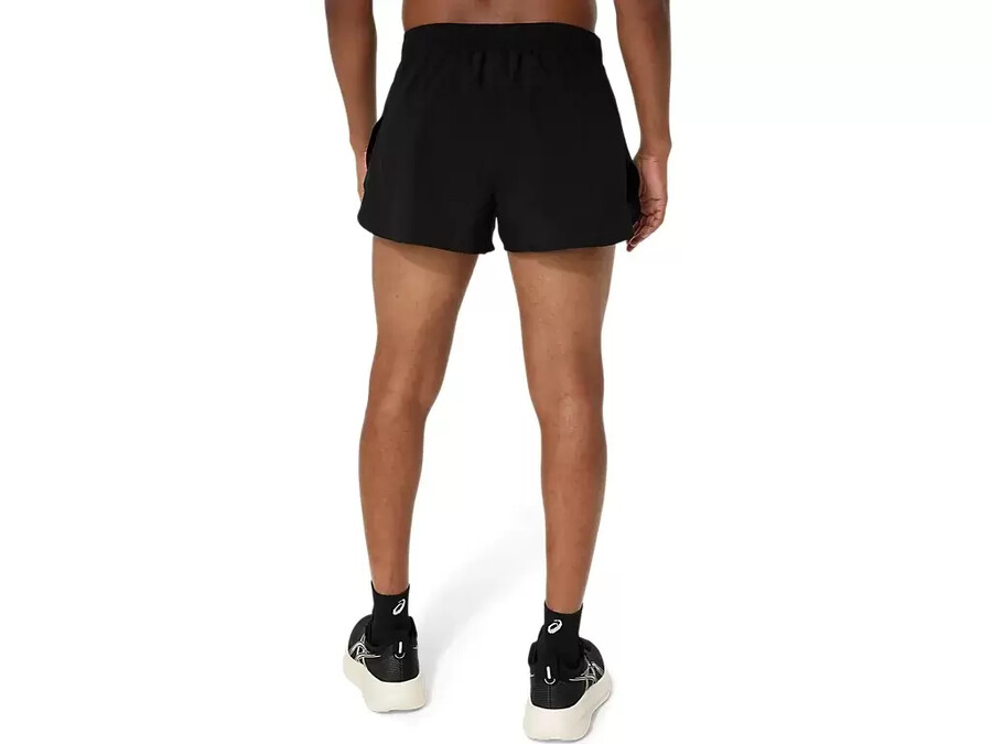 asics silver split short