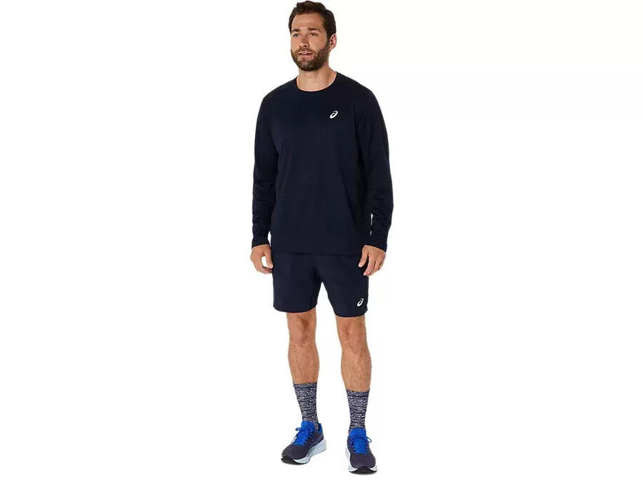 asics silbernes langarm-oberteil