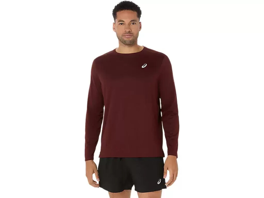 asics silbernes langarm-oberteil
