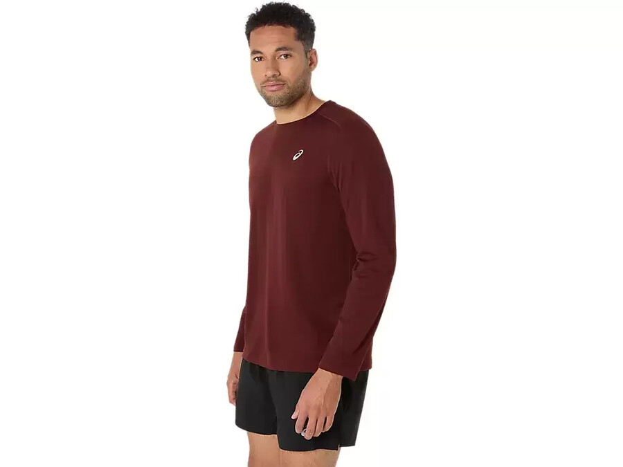 asics silbernes langarm-oberteil