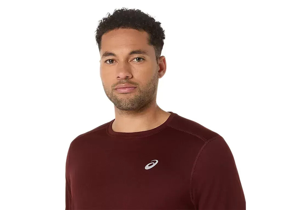 asics silbernes langarm-oberteil