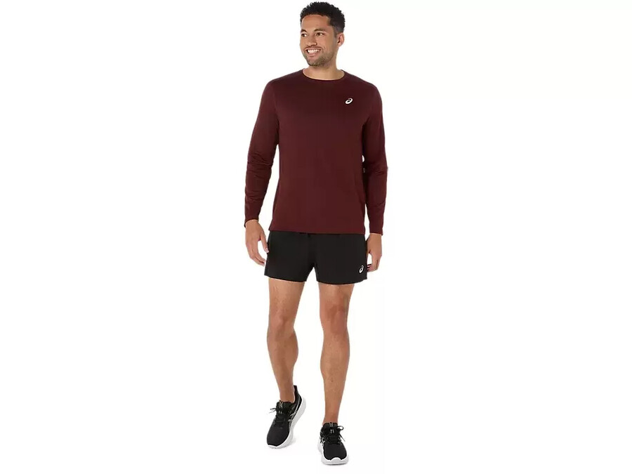 asics silbernes langarm-oberteil