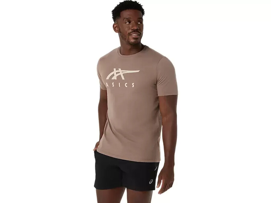 asics gestreiftes kurzarm-t-shirt