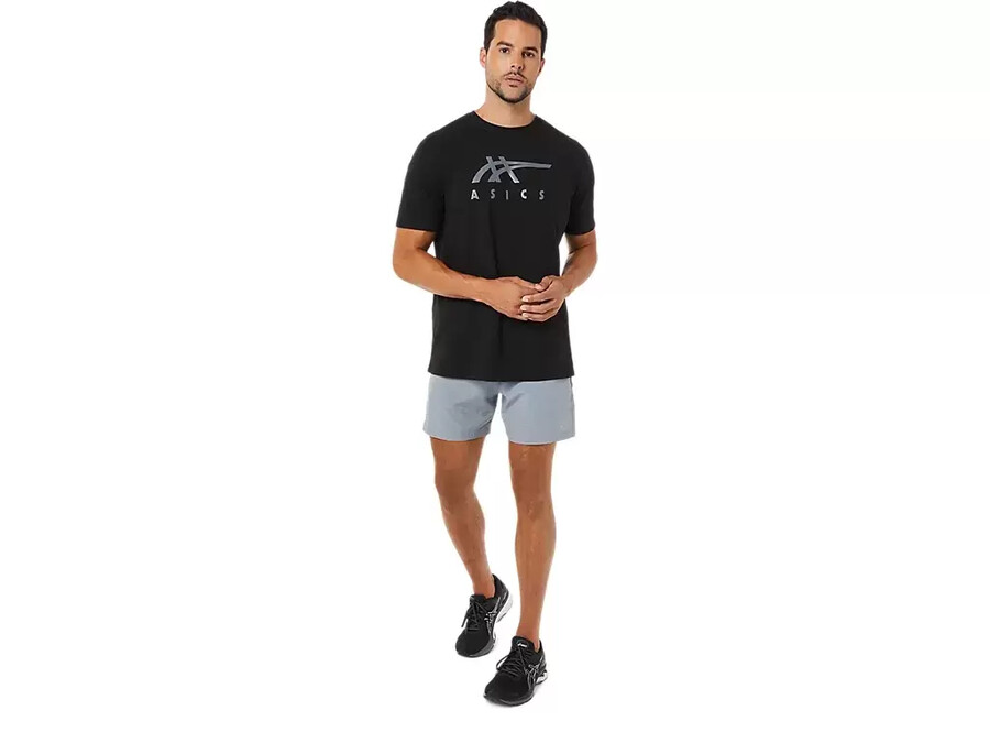 asics gestreiftes kurzarm-t-shirt
