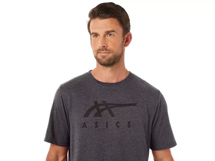asics gestreiftes kurzarm-t-shirt