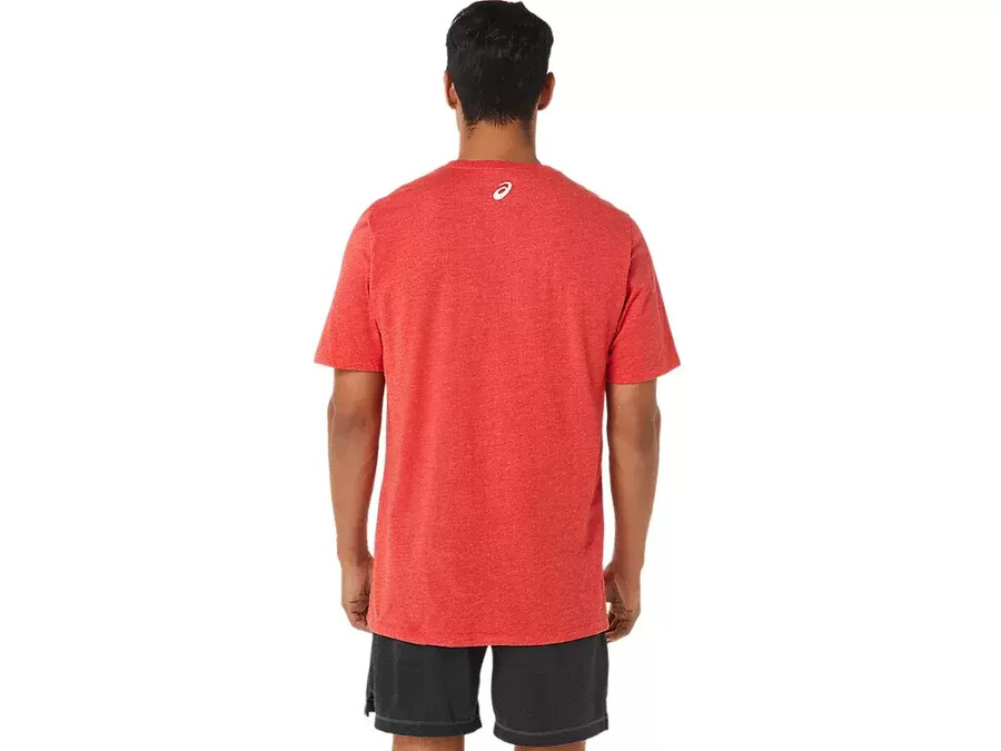 asics gestreiftes kurzarm-t-shirt