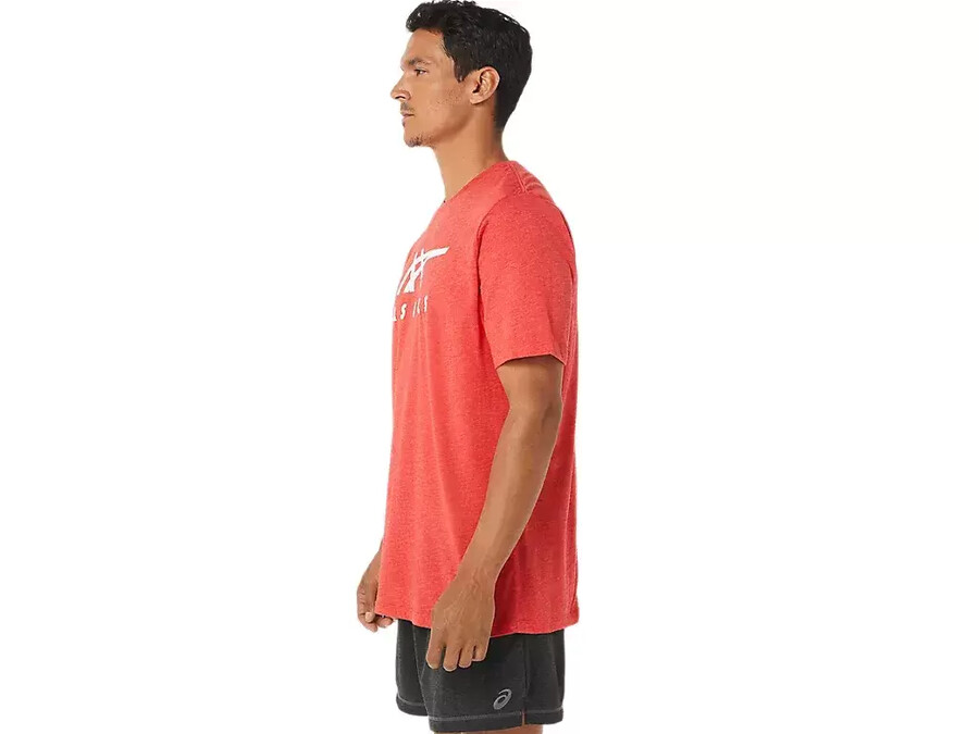 asics gestreiftes kurzarm-t-shirt