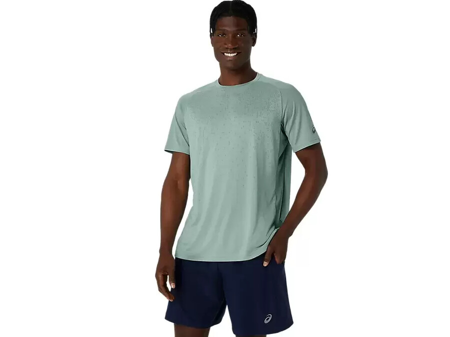 actibreeze jacquard kurzarm-oberteil