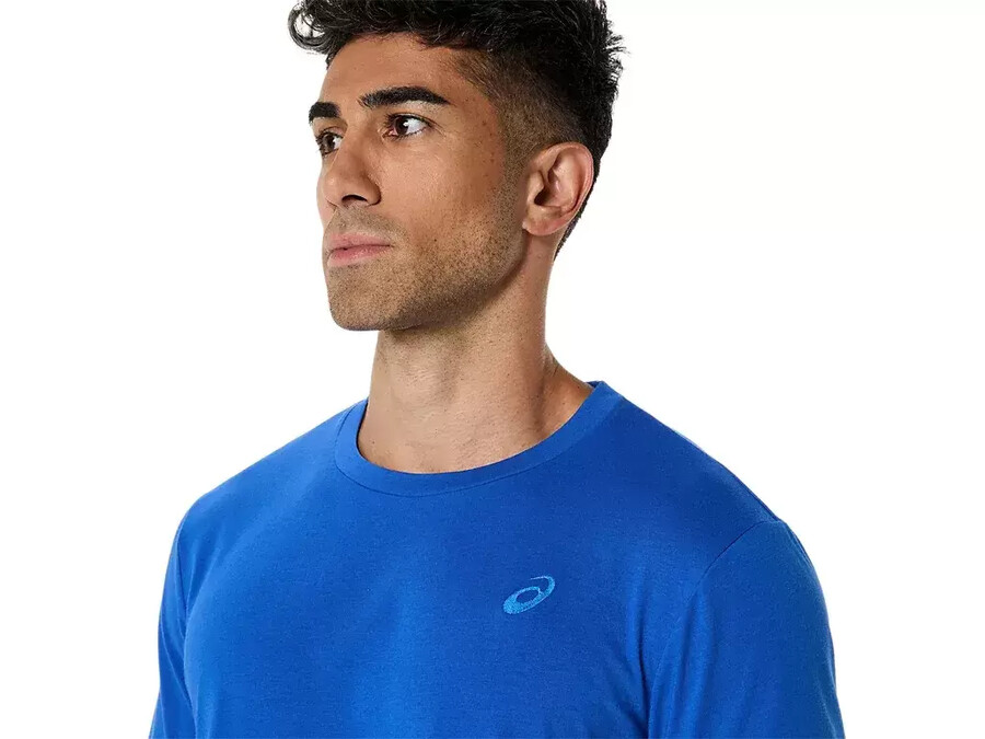 asics t-shirt mit spirale-stickerei