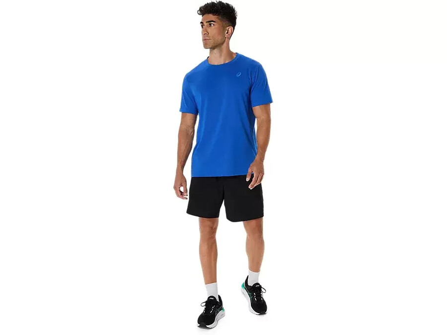asics t-shirt mit spirale-stickerei
