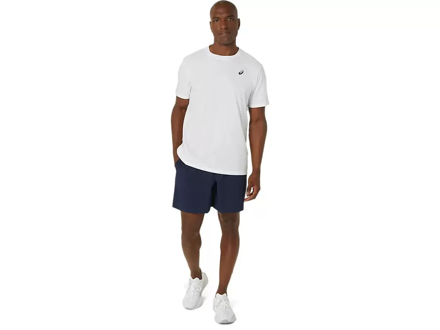 asics t-shirt mit spirale-stickerei